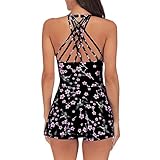 MRURIC☀ Bikini Damen schwarz bademode Damen Plus Size Print Tankini Badeanzug Beachwear Gepolsterte Badebekleidung sexy Swimjupmsuit Schwimmanzug Strandkleidung Strandmode Beachwear