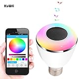 New high stereo smart Bluetooth music bulb controlled by mobile APP.Support iPhone4S and higher versio,Support Android 2.3.3 and higher version.