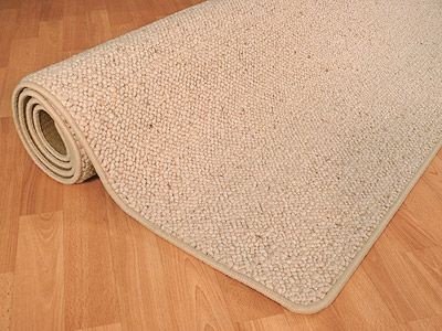 Natur Wolle Teppich Berber Malta Beige in 24 Größen, Größe:300×300 cm - 6