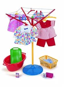 Klein 6260 - Waschgarnitur 19 Teile mit Wäschespinne: Amazon.de: Spielzeug