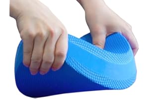 KMOCEPLY Oval Foam Balance Pads Stable Fitness Exercises Cushion Portable Gymnastics Trainer Board Non-slip Exercise Pad Foam Balance Trainer for Physical Therapy Pilates Strength Training Sports
