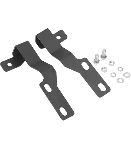 Supports De Montage Pour Lumières LED De Capot - Compatible Ford SVT 2010-2014 - Acier Noir - Kit 10 Pièces