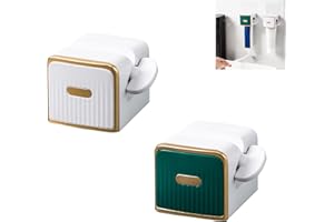 NCOALE Zahnpasta Quetscher, 2 Stück Rolling Tube Tubenquetscher, Zahnpasta Ausdrücker, Tubenausdrücker mit Zahnpasta-Halter, Effektive Tubenpresse inkl Aufhängeschlaufe