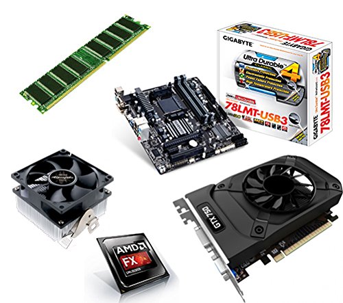 One PC Aufrüst-PC | AMD FX-Series Bulldozer FX-6300, 6x 3.50GHz | montiertes Aufrüstset | Mainboard: Gigabyte GA-78LMT-USB3 | 8 GB RAM (1 x 8192 MB DDR3 Speicher 1600 MHz) | CPU Mainboard Gehäuse Bundle | Grafik: 2048 MB NVIDIA GeForce GTX 1050 DVI, DP, HDMI | Gehäuse: Cooler Master K280 USB3.0 | 600 Watt LC-Power, 120mm leise | komplett fertig montiert inkl. 24 Monate Garantie! - 2
