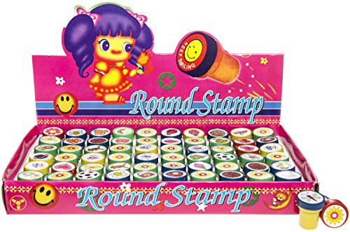 60 tlg. Stempelset Stempel für Kinder Stamp Kinderstempel selbstfärbend Tombola Schulbedarf Mitgebsel Kindergeburtstag Stempelkissen - 4