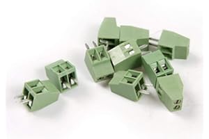 MONLIYA 30pcs 2.54mm Pitch PCB Mount Screw Terminal Block Connector (2 Pole 2.54mm)