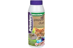 DEFENDERS The Big Cheese Cat and Dog Pepper Dust – 300 g, Natural and 100 Percent Biodegradable Cat and Dog Deterrent for the Protection of Patio and Garden Areas, Brown