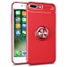 Produktbild iPhone 8 Plus Hülle, WindCase 360 Grad drehbarer Ring Halter Ständer [Kompatibel mit Magnetic Car Mount] Stoßfest Armor Case Schutzhülle für iPhone 7 Plus / 8 Plus 5.5" Rot