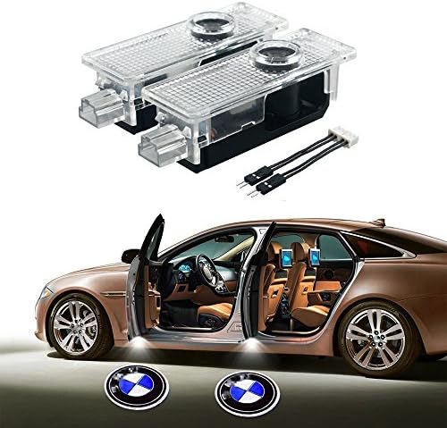Airydar 2 Pieces Easy Installation Car Door LED Logo Projector Ghost Shadow Lights with Installation Instruction (BMW01)