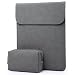 Produktbild HYZUO 15 Zoll Macbook Pro Hülle Laptop Tasche Wasserdichte Laptophülle für 15,4 Zoll Neu MacBook Pro 2016-2018/MacBook Pro Retina/Dell XPS 15 Laptoptasche Notebooktasche mit Kleine Tragetasche, Dunkelgrau