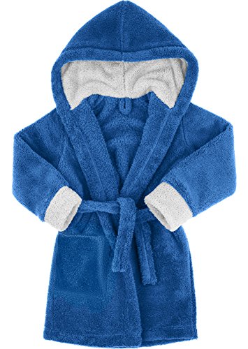 Preisvergleich Produktbild Timone Kinder Bademantel Kids (Jeans / Grau (654 / 717), 122-128)