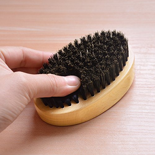 Becoyou Bartbürste mit Wildschweinborsten Hochwertiges Bartpflege für die Pflege und das Styling eines Bartes - 8