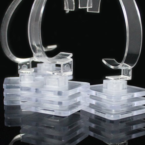 Acryl Uhrenständer Uhrenhalter Uhrenträger drehbar Erweiterung möglich transparent - 5