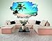 Produktbild DesFoli Beach Strand 3D Look Wandtattoo 70 x 115 cm Wanddurchbruch Wandbild Sticker Aufkleber C321