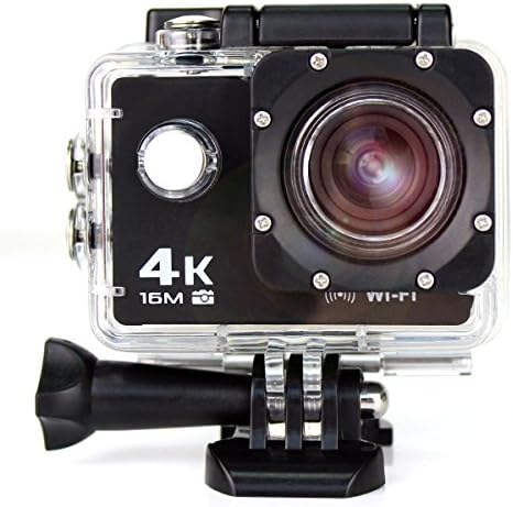 FONXA Action Camera 4K Waterproof 30M Sports Action Cam 2.0 Inch LCD Screen 170 Wide-Angle with Kit of Accessories