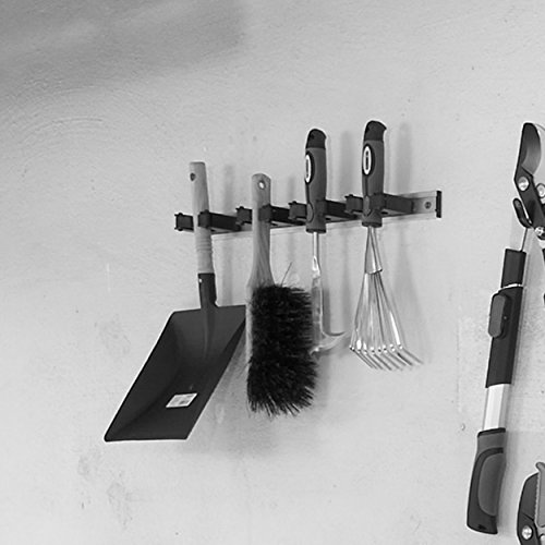 2x Geräteleiste 50 cm Aluminium inkl. 4 Gerätehalter für 20-30 mm Stiele - 3