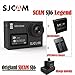 Produktbild SJCAM SJ6 Legend 2, Touch Screen Fernbedienung ACTION Helm Sport DV-Kamera Wasserdicht 4 K 24 FPS ntk96660 Raw W/Front Bildschirm + 1 Extra Akku + 1 Doppel-Ladegerät (schwarz)