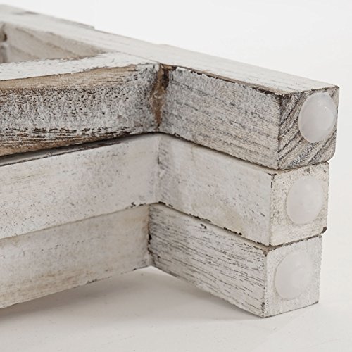 Pflanzregal, Standregal Blumenständer, Höhe: 65cm Shabby-Look Vintage ~ weiß - 5