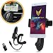 Produktbild mobilefox® Delfin Lüftungsgitter Handy Halterung Halter Auto KFZ + Micro-USB Ladekabel Zigarettenanzünder 2in1 Set Huawei P20/Pro/P10/P9/Plus schwarz