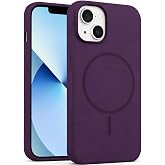 Coverzone İphone 13-14 ile Uyumlu Kadife İ&ccedil; Y&uuml;zeyli Premium Silikon Kılıf MagSafe ile Uyumlu Kablosuz Şarj Destekli Darbe Emi