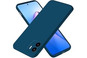 EASSGU Funda para Redmi A1 / Redmi A2 (6.52" Inches), Carcasa de Silicona Suave de TPU - Azul Zafiro