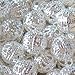 Produktbild 50 Stück 10 mm Metall hohle/Filigran Perlen – Silber – A6768