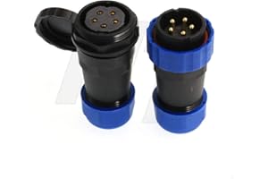 HANGTON CONNECT HangTon HE29 25 A 1500 V Max Kabelstecker Power Wasserdicht IP68 Luftfahrtstecker Stecker Buchse (5-polig)