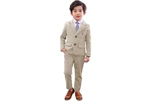 LOLANTA 2-teiliges Jungen festlichen Anzug Set, Kinder Blazer & Hosen Outfit, Freizeitkleidung oder Hochzeitskleid, 2-13 Jahre