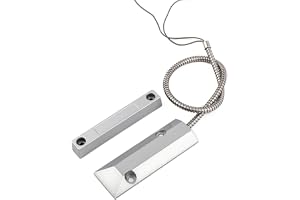 Trådbunden garagedörrsensor vassbrytare för rullande slutare – zinklegering NC/NO magnetiskt kontaktlarmsystem (NC+NO)