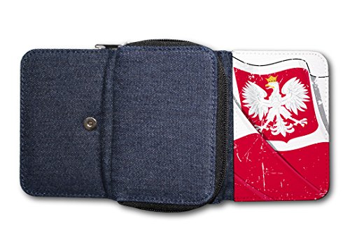 Damen Tasche Geldbörse Portemonnaie Polen Fahne 1