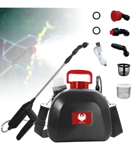 Toolland Spruzzatore Elettrico A Pressione 1 Litro - Batteria Ricaricabile, Ugello Regolabile, LED