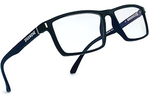 EFERMONE® International Edition Blue Cut Computer Eye Protection Glasses For Eye Strain Relief with UV | Anti-Glare | Blue Li