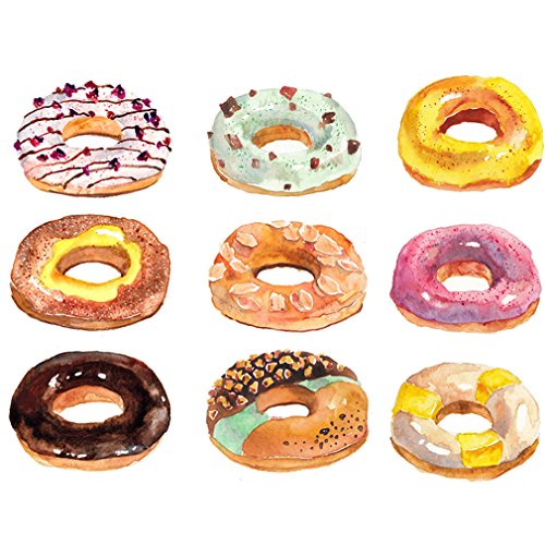 HENGSONG 6 Silikon Kuchen Formen, Donut Formen, Donut Schokolade Seife Gelee Backform (Grün) - 3