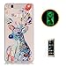 Produktbild CaseHome Huawei P9 Lite Luminous Hülle (Mit Frie Displayschutzfolie) Leuchtende Silikone Rückhülle Für Huawei P9 Lite Silikon Etui Handy Hülle Weiche Transparente Luminous TPU Back Case Tasche Schale Leuchten In Der Nacht Für Huawei P9 Lite-Aquarell Hirsch