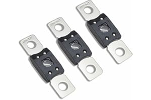 Kofelec Méga fusible à courant élevé, ANM 125A Amp, jusqu'à 58V DC, utilisé pour les voitures, les camions, les bus ou les systèmes audio, paquet de 3 (125A)