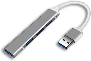 BYONGCHO USB Hub,4 Port USB 3.0 Date Hub Aluminum Shell（1*USB 3.0 & 3*USB 2.0）High speed Expansion Multi Adapter Cable Compatible With PC,Desktop Computers, MacBook Pro,NetBook, MAC, PS3 PS4