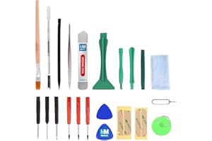 MMOBIEL 22 in 1 Reparatur Öffnungs Werkzeug Kit Schraubendreher Set Für iPhone, iPad, iPod iTouch PSP NINTENDO HTC Samsung Nokia Huawei LG Motorola - Strapazierfähiger PVC Saugnapf mit Nylon Spugder Für Display Ersatz Reparatur