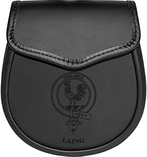 Preisvergleich Produktbild I Luv LTD Laing Leather Day Sporran Scottish Clan Crest