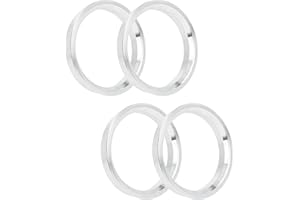 IGTOPS Lot de 4 anneaux de centrage de jantes en aluminium pour voiture, bagues de centrage pour moyeux de voiture en alliage d’aluminium - Entretoises de perçage de roue (66,6-57,1mm)