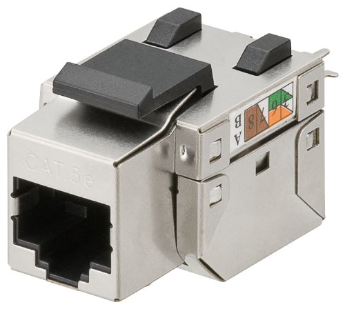 2er Set CAT 6 KeyStone RJ45 Jack, STP geschirmt, 250 MHz
