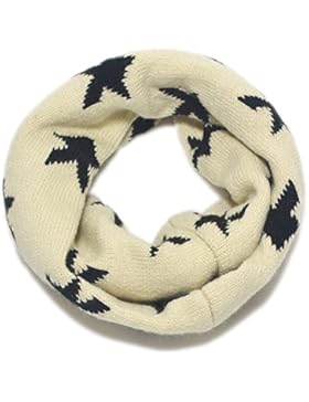 Stofirst Inverno bambini unisex Stella modello Intrecciato caldo Circle Loop Snood sciarpa A maglia Crochet Infinity...