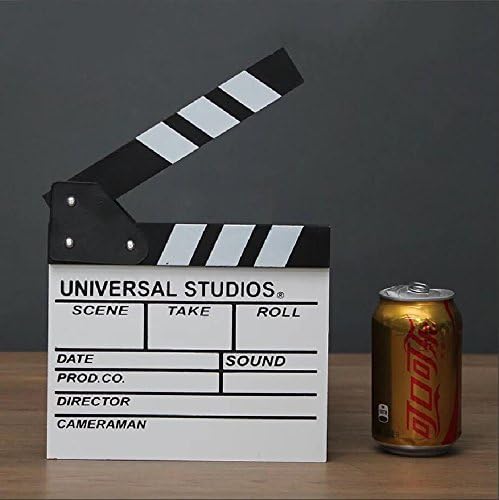 SQBJ Clapperboards film director clapper board making device of wood product photography photo shop creative decorations props,Trumpet white