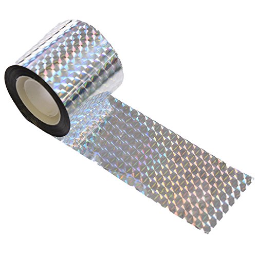 WARKHOME Cinta Holografica Anti pajaros, Ahuyentador y Repelente de Aves cinta doble de láser para asustar los pájaros 150feet repelente de aves