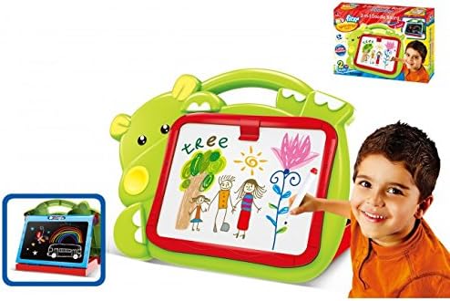 My First 2 In 1 Doodle Drawing Board Green Hippo + Bonus! Cool Crocodile Eraser