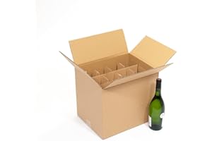 CARTON MARKET Lot de 5 cartons pour 12 bouteilles