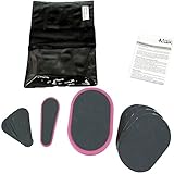 CrazyGadget® Natural Chemical Free Exfoliating Hair Removal Applicators + Pads Set for Smooth Skin on Legs Arm Face Top Lip Epilator Hair Remover