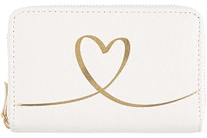 DRAEGER Paris 1886 Portfel damski złoty, turkusowe złote liście, 15 x 2,5 x 9,5 cm, biały//lt vltge cherry/