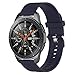 Produktbild 99native  Für Samsung Galaxy Uhr 46mm Strukturiertes Silikonarmband, wasserdicht und strapazierfähig für Business-Casual-Anlässe für Damen und Herren (Marine)