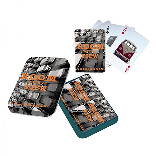 Preisvergleich Produktbild Bulli VW Bus Kartenspiel 2er Set in Blechdose Spielkarten HMB