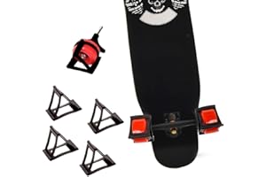 KKPLZZ Deskorolka Trick Trainer, 4 szt. akcesoria treningowe do deskorolki nauka łyżworolki szybciej i bezpieczniej dla początkujących, dzieci, nastolatków, chłopców, dziewcząt, dorosłych